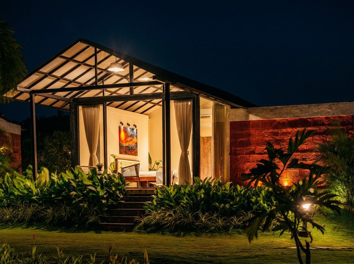 Nature stay near Pune with private pool villa and scenic green views at The Tranquil Stays