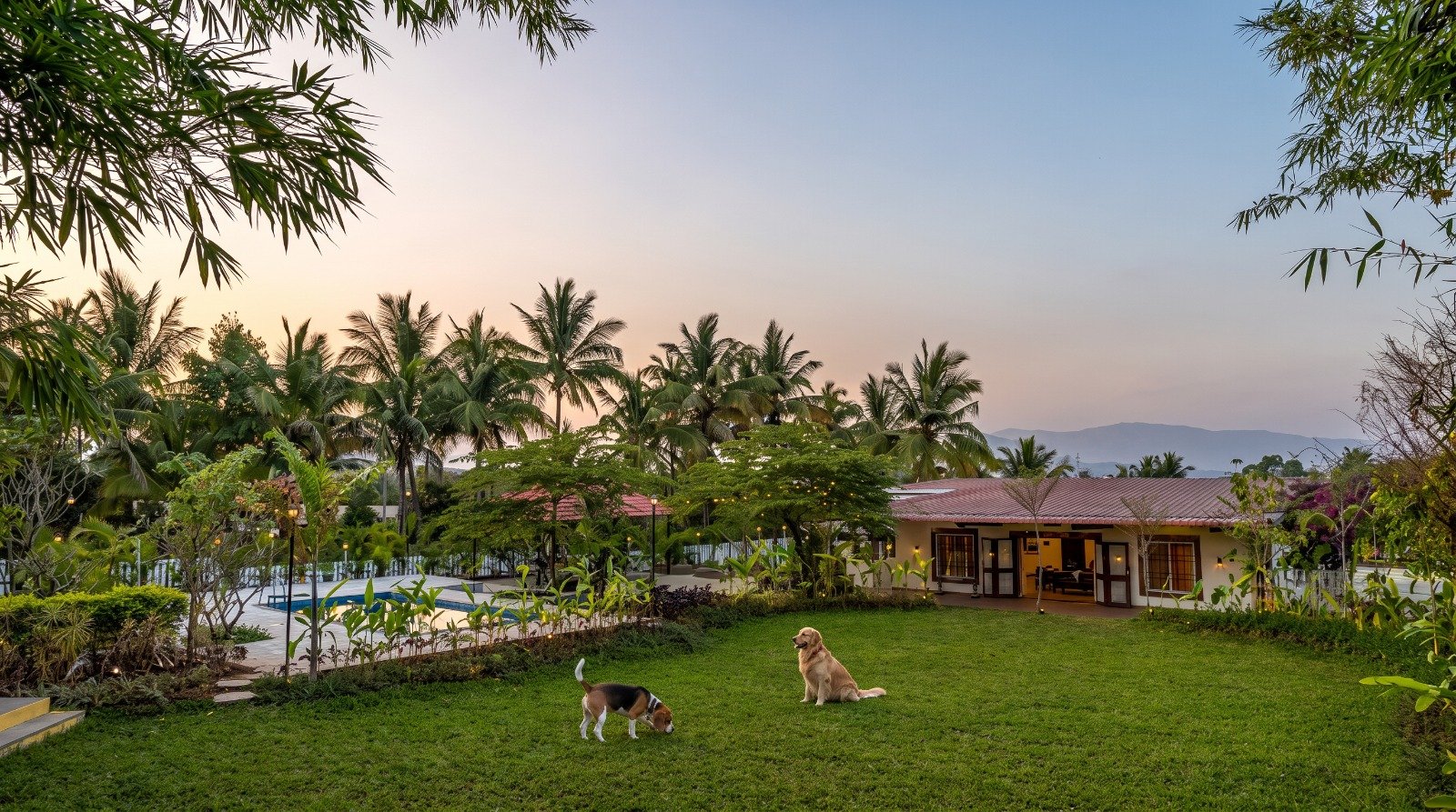 pet friendly villa near Pune with nature views