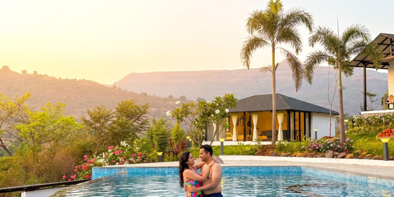 Anniversary villa near Pune with private pool at Tranquil Stays