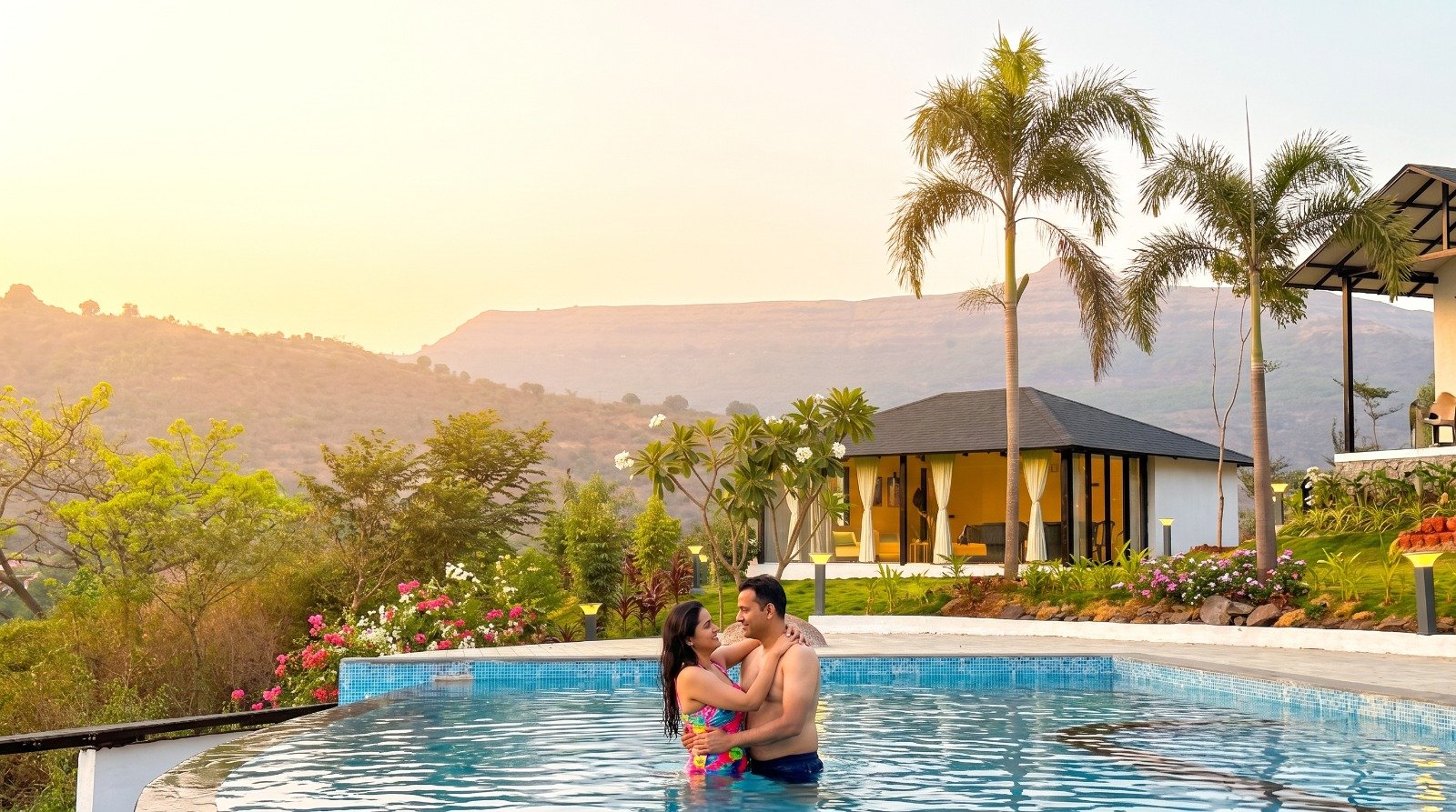 Anniversary villa near Pune with private pool at Tranquil Stays